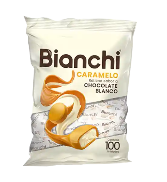 Bianchi Caramelo Relleno Sabor a Chocolate Blanco