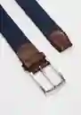 Cinturón Elástico Navy Talla 90 Hombre Mango
