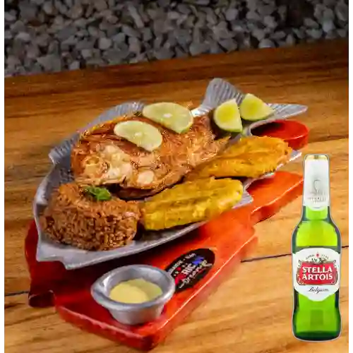 Combo Mojarra + Stella Artois 350 ml