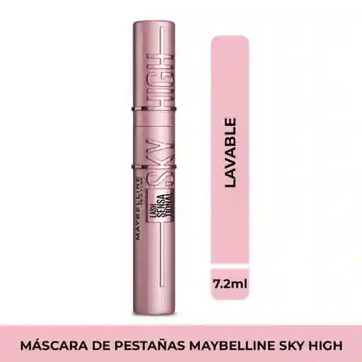 Pestañina Maybelline NY Sky High Very Black Lavable