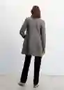 Abrigo Dali Gris Talla XL Mujer Mango