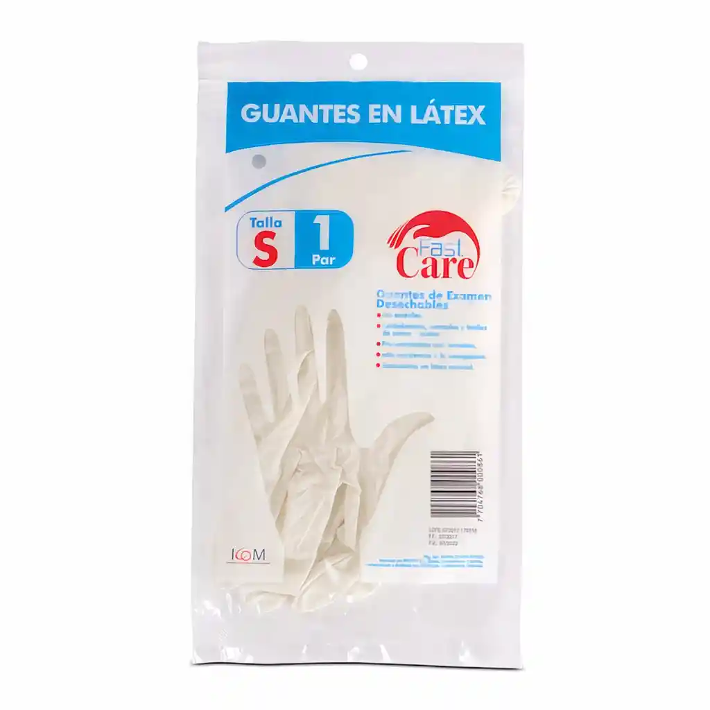 Fast Care Guantes En Látex Talla S