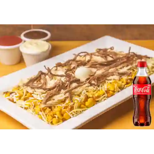 Combo Mazorcada Mixta Pollo&Carne +Cocacola Orig 400ml