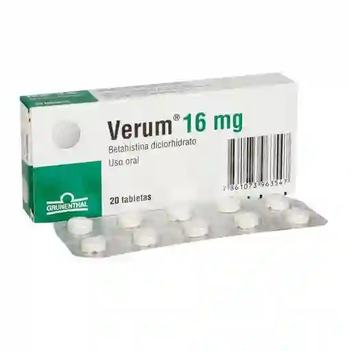 Verum (16 mg) 20 Tabletas