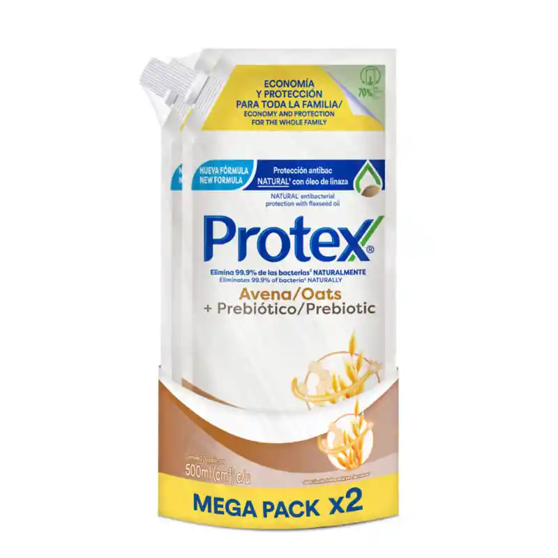 Jabon Lq. Doypack Protex Avena 2*