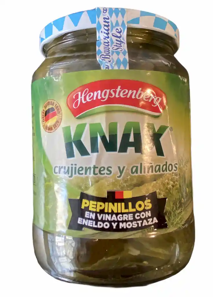 Knax Pepinillos en Vinagre Con Eneldo y Mostaza