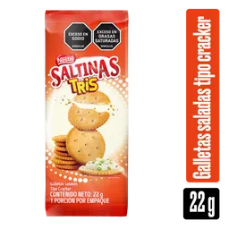 Galletas de sal SALTINAS TRIS tipo cracker x 22g