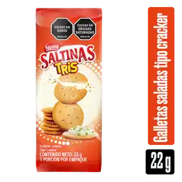 Galletas de sal SALTINAS TRIS tipo cracker x 22g