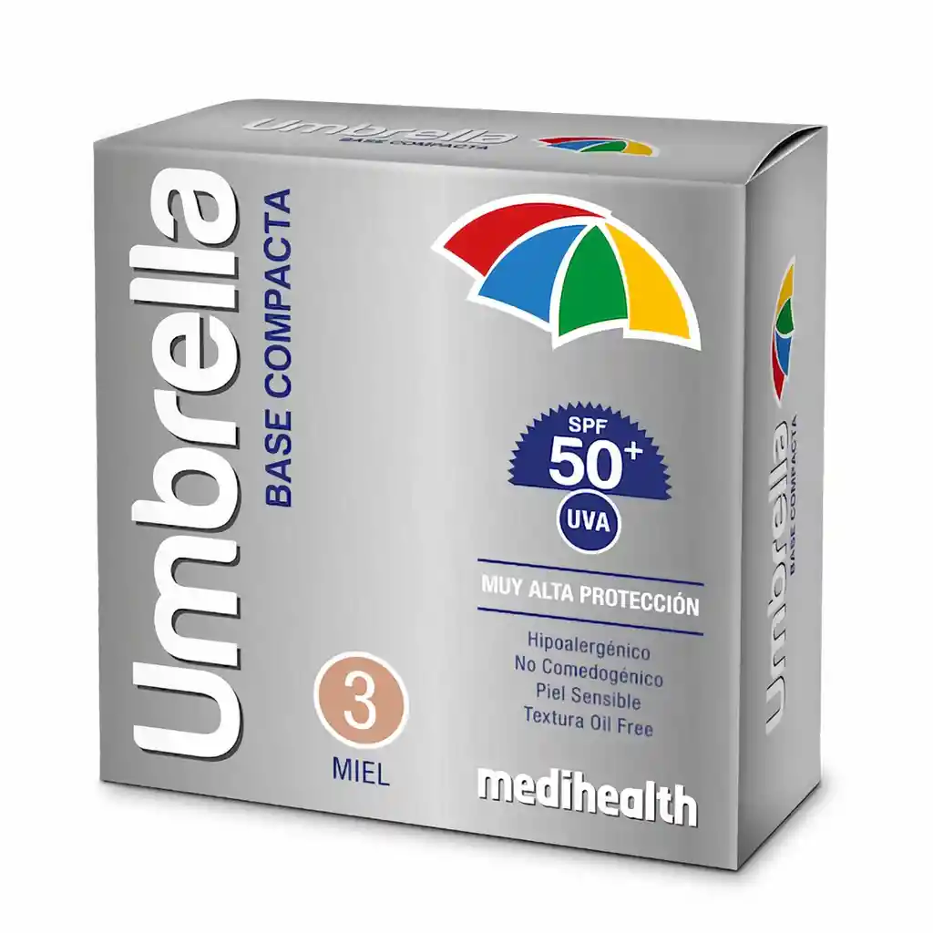 Umbrella Base Compacta Tono # 3 Miel