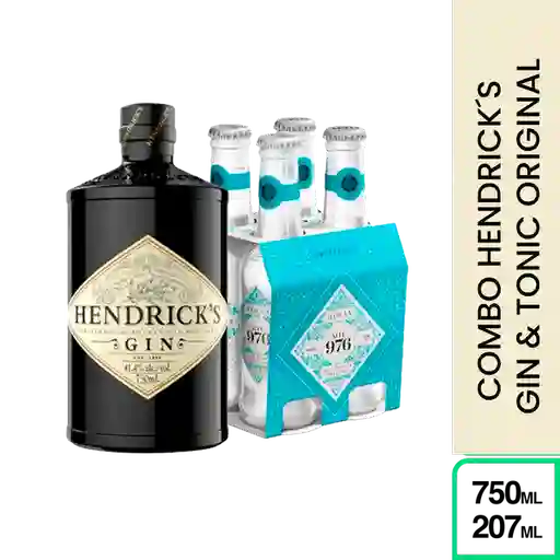 Combo Hendrick's Original Gin + Four Pack Tonica Mil 976 Ocean