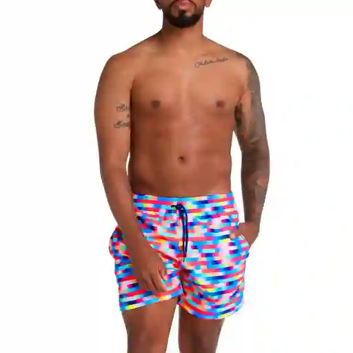 Pantaloneta Linear Gradient 16 Pulgadas Hombre Multicolor-xl