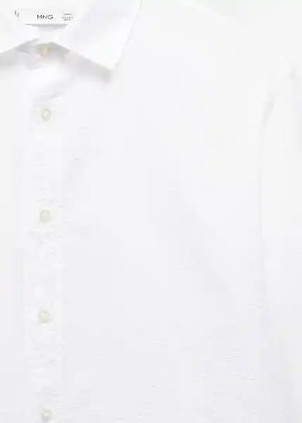 Camisa Soller Blanco Talla L Hombre Mango