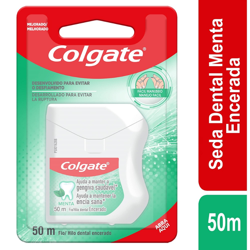 Seda Dental Encerado Colgate Menta 50 m