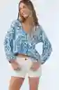 Blusa Manga Larga Mary Cristina Floral Mujer