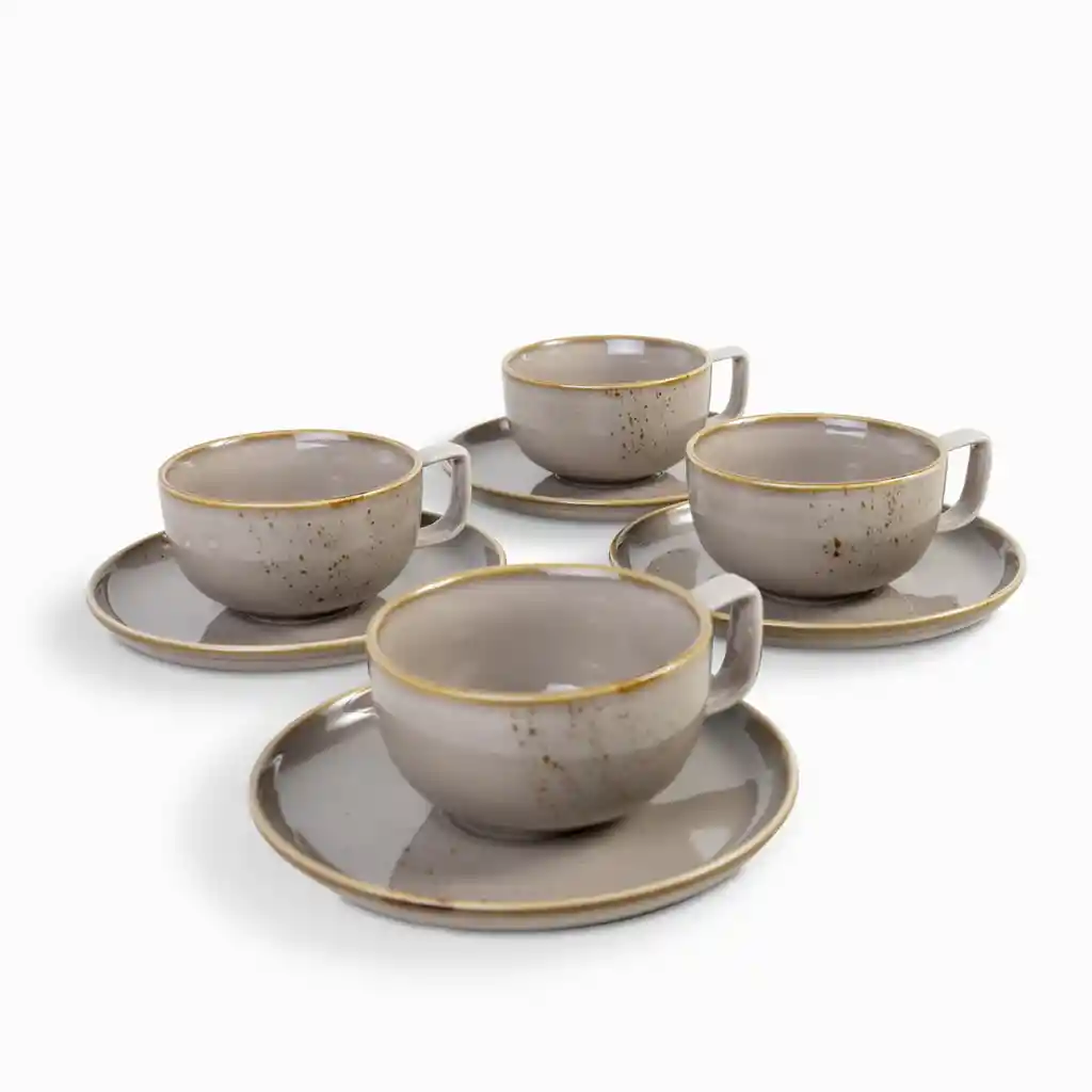 Set Pocillo y Plato Siena Ambiente Gourmet