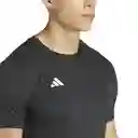 Adidas Camiseta Adizero e Tee Hombre Negro Talla S Ref: IN1156