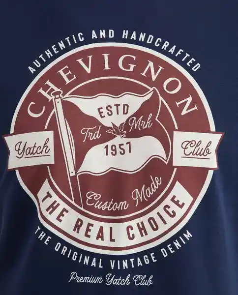 Camiseta Ch57 Graphic Azul Dark Ultra Oscuro T XXL Chevignon