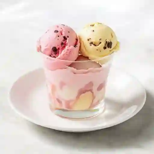 Vaso con 2 Bolas Gourmet