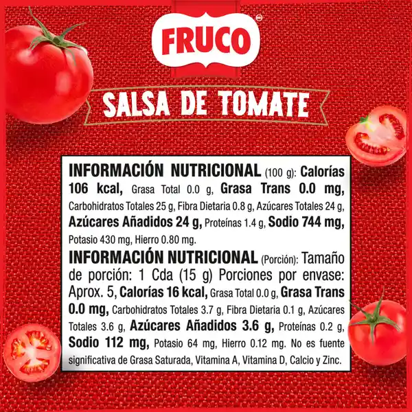 Salsa de Tomate Fruco sachet 80G x 12unidades