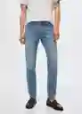 Jeans Jan Tejano Claro Talla 42 Hombre Mango