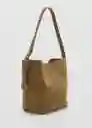 Bolso P Carnaby Tabaco Talla 99 Mujer Mango