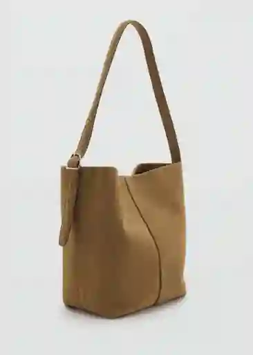 Bolso P Carnaby Tabaco Talla 99 Mujer Mango