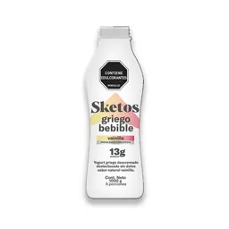 Yogurt Griego Sketos Bebible Descremado Sabor Vainilla (1000 Gr)