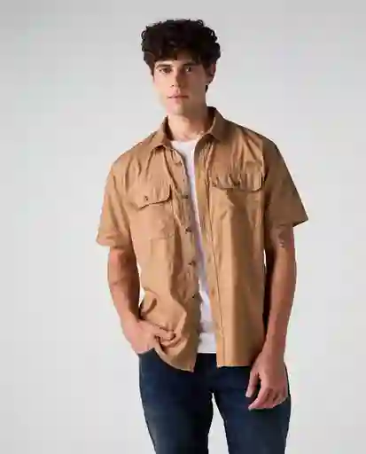 Camisa Hombre Café Talla L 812G021_CAF180830
