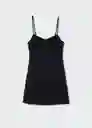 Vestido Blair Negro Talla 18 Mujer Mango