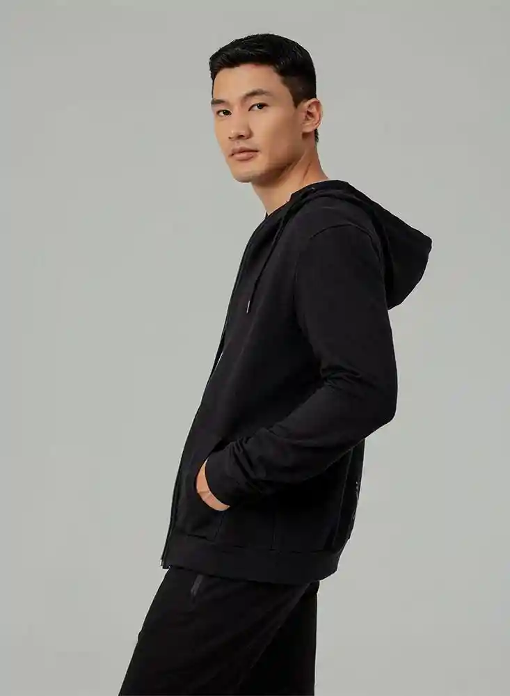 Punto Blanco Buzo Cuello Redondo Negro Talla M 799