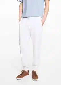 Pantalón Joggers Blanco Talla 22 Niños Mango