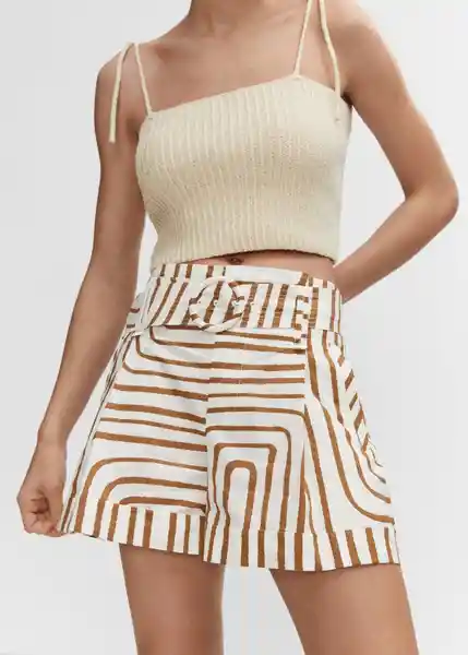Short Samsara Crudo Talla 36 Mujer Mango
