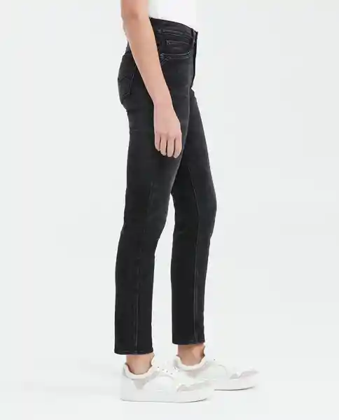 Jean High Rise Cosmo Mujer Negro Noche Ultraoscuro 6 Chevignon