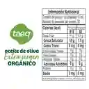 Aceite de Oliva Taeq Extra Virgen Orgánico (500 Ml)