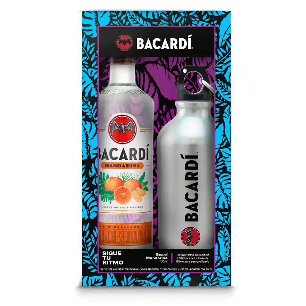 Ron Mandarina + Termo Bacardi