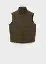 Chaleco Mirlost Oliva Talla M Hombre Mango