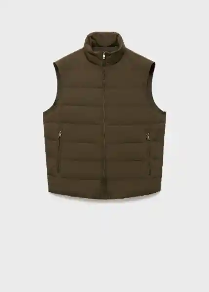 Chaleco Mirlost Oliva Talla M Hombre Mango