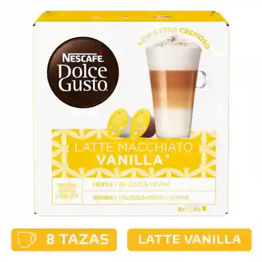 Cápsulas de Café NESCAFÉ DOLCE GUSTO Latte Macchiato Vainilla x 188,4g