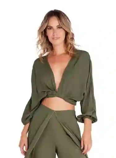 Fiory Salida de Baño L-Verde Militar