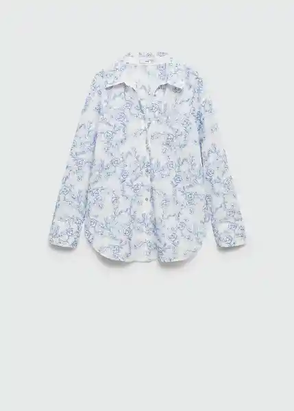 Camisa Rita Off White Talla M Mujer Mango