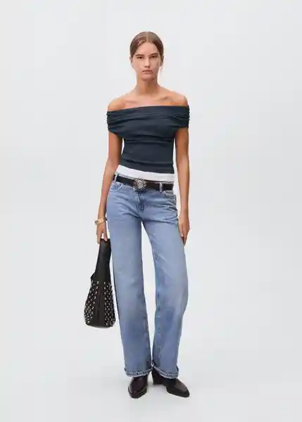 Camiseta Melanie Navy Talla 18 Teen Niñas Mango