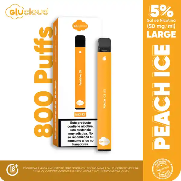 Glucloud Vaporizador Large Peach Ice