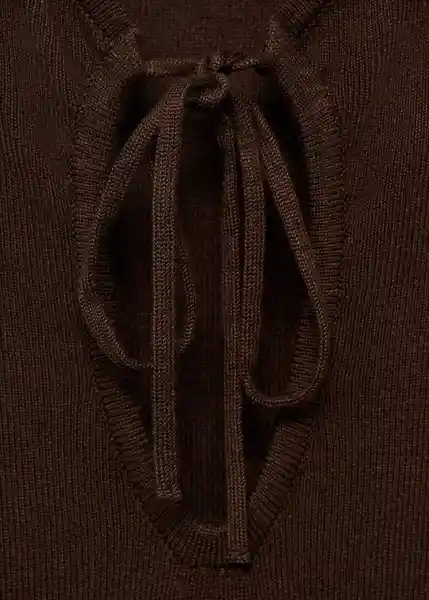 Vestido Forat Chocolate Talla M Mujer Mango