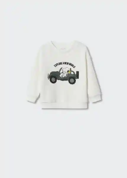 Sudadera Explore Offwhite Talla 72 Niños Mango