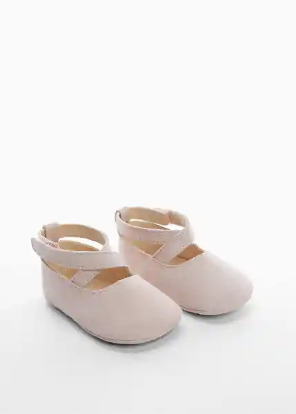 Zapatos Claudia Rosa Pastel Talla 17 Niños Mango