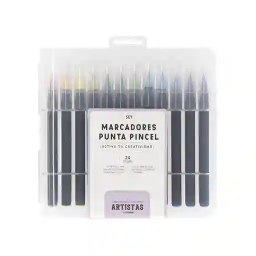 Marcadores Punta Pincel Multicolor Casaideas