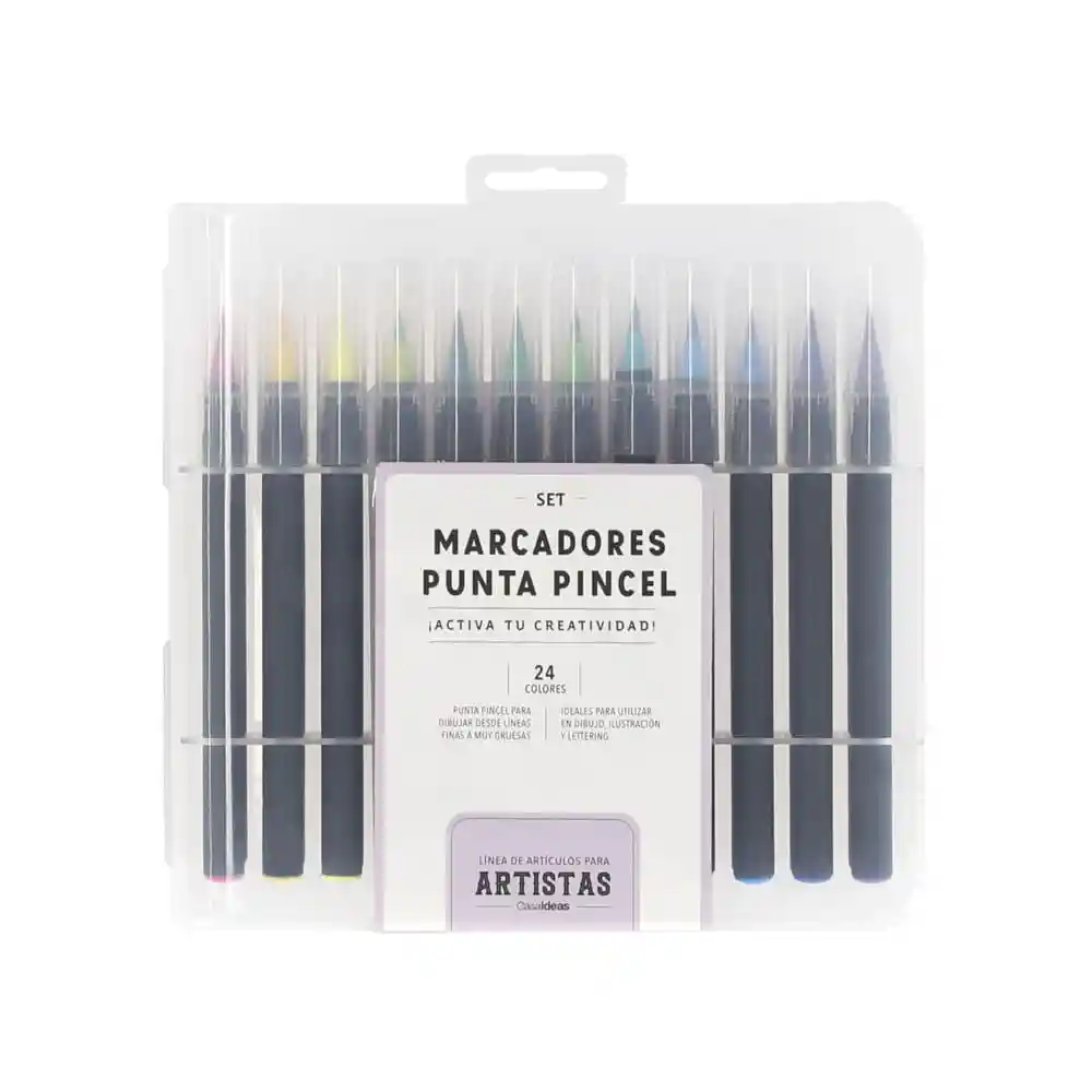Marcadores Punta Pincel Multicolor Casaideas