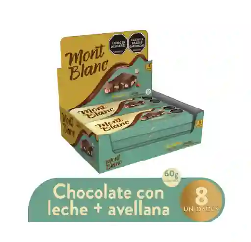 Golosina Montblanc Avellanas 12 Plegadizas x 8 Und x 60 g