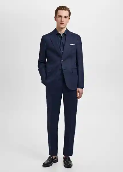 Blazer Americana Amalfi Navy Talla 50 Hombre Mango