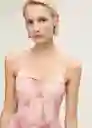 Vestido Sasi Rosa Pastel Talla S Mujer Mango